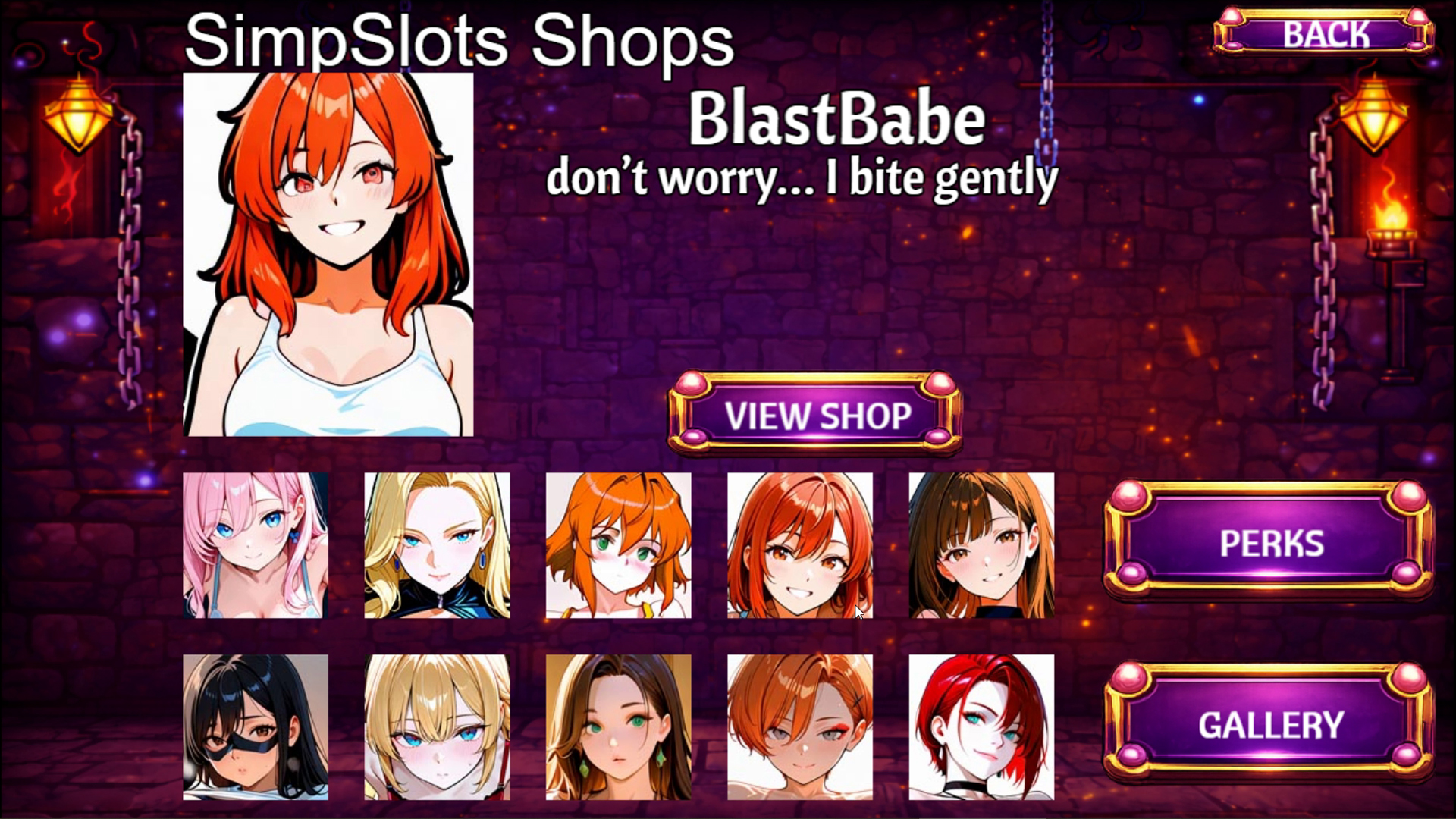 Character select screen 2